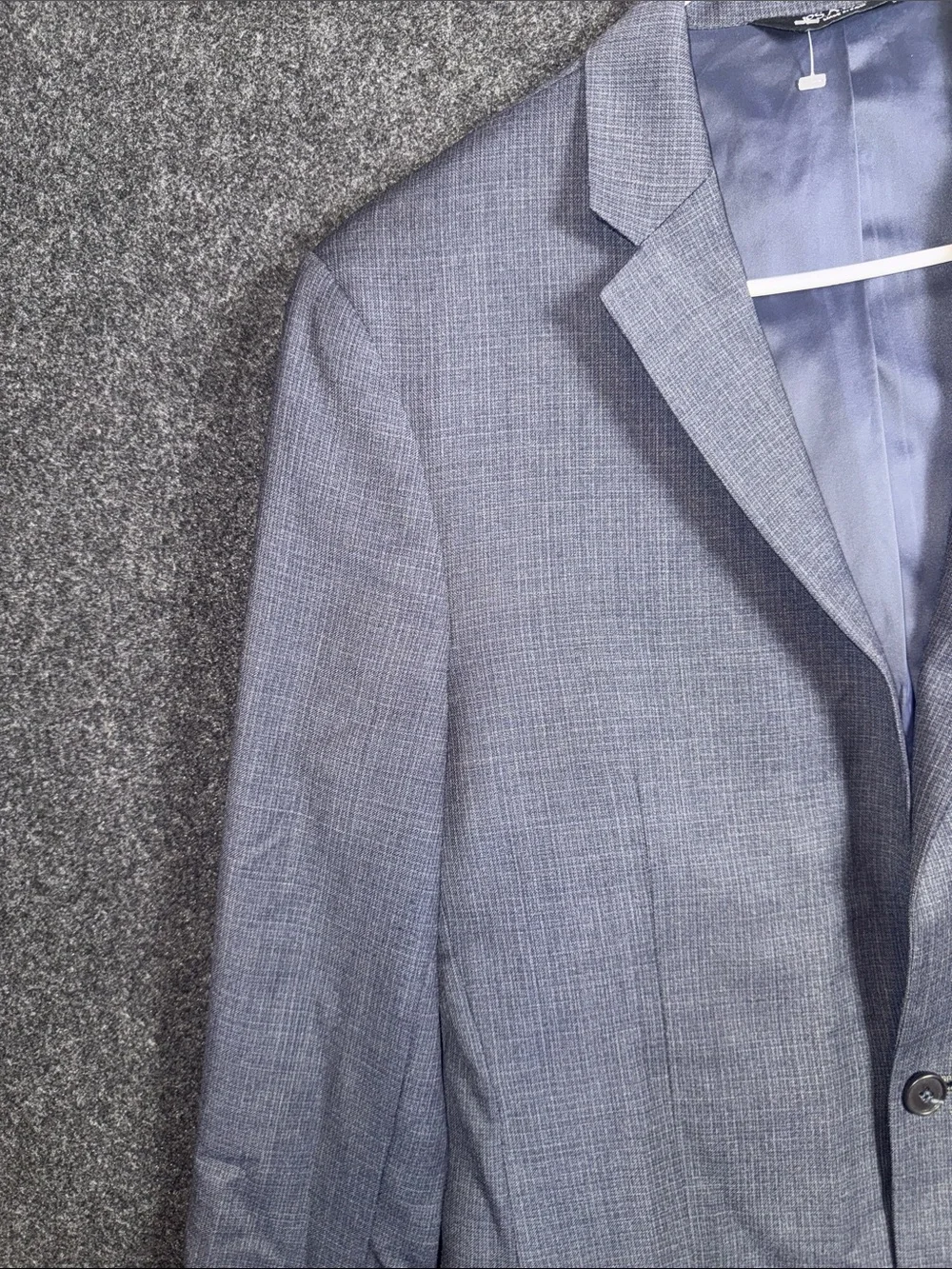 Jos A Bank Traveler Slim Fit Wool Sport Coat Blazer Blue 38R 312990